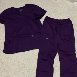 Purple Scrub Set